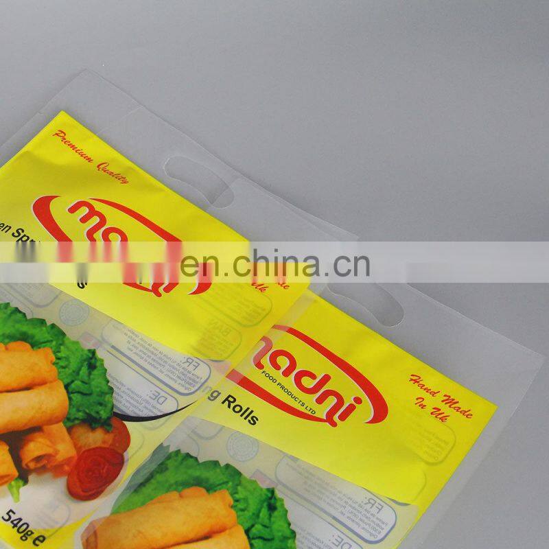 custom printed Spring Rolls vacuum sealer food bag plastic packaging