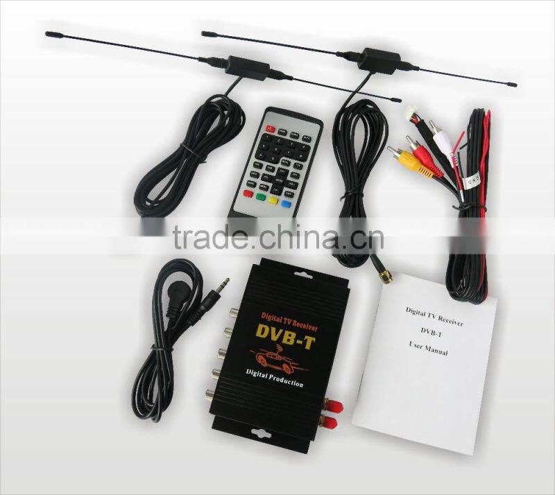 Car Factory HD 140-190KM/H 2 Tuner Car DVB-T MPEG-4,HD 140-190KM/H Digital TV Receiver DVB-T,DVB-T Set Top Box,DVB-T Dual Tuner