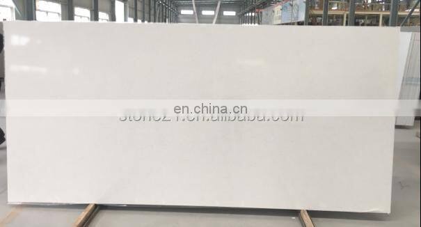 Crystal White quartz countertop slabs