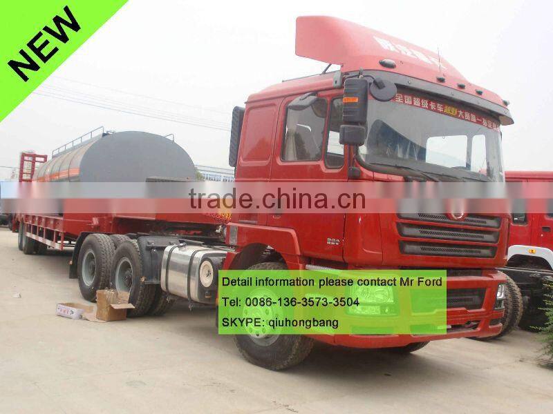 Red 2 axles trailer semi trailer exvacator transport trailer 0086-13635733504