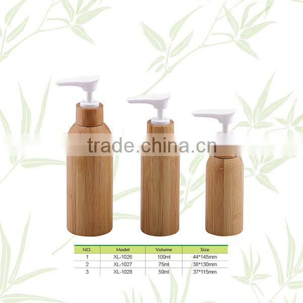 Professional 100ml bamboo lotion bottle for wholesales