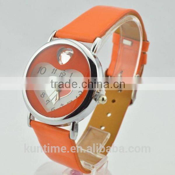 fashion promotion gift watches with quartz analog movt, stainless steel case back