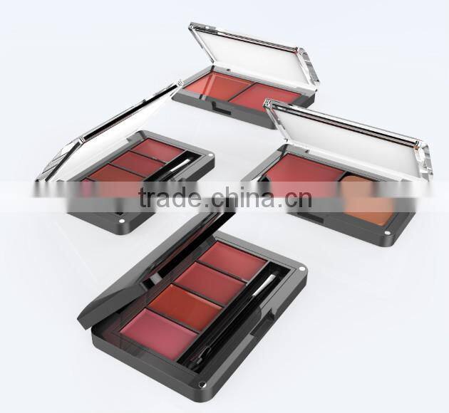 Square compact with mirror