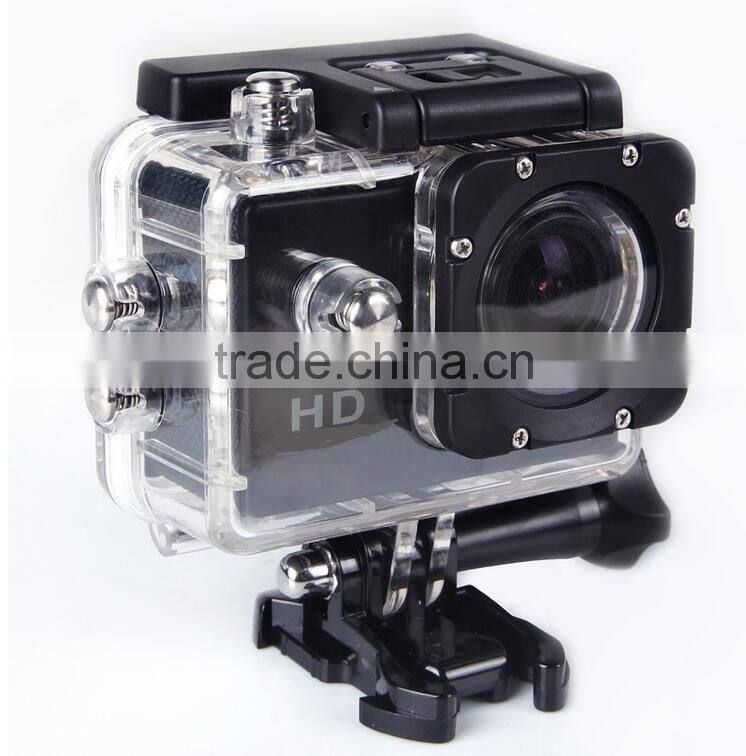 HD Action Camera Wifi 2.0 LTPS LED mini cam recorder marine diving 1080P HD DV style two batteries + monopod