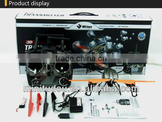 WL toys V222 2.4G 4ch 4axis with light camera bubble fountain bullet rescue