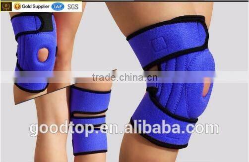 Adjustable Neoprene Knee Support with Basic Open Patella Kneecap Brace and Spring Steel Side Stays