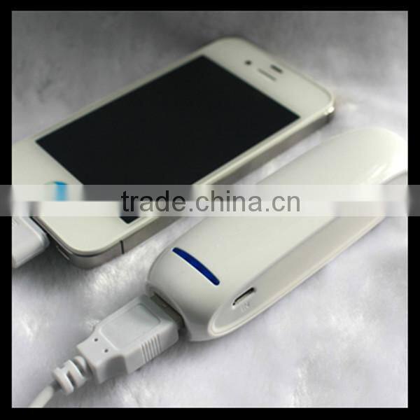 portable mini power bank U-P1056 2600MAH White color with ce/rhos/fcc