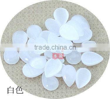 6mm*8mm Water drop shape Cat's Eye Stone mixed color wholesale