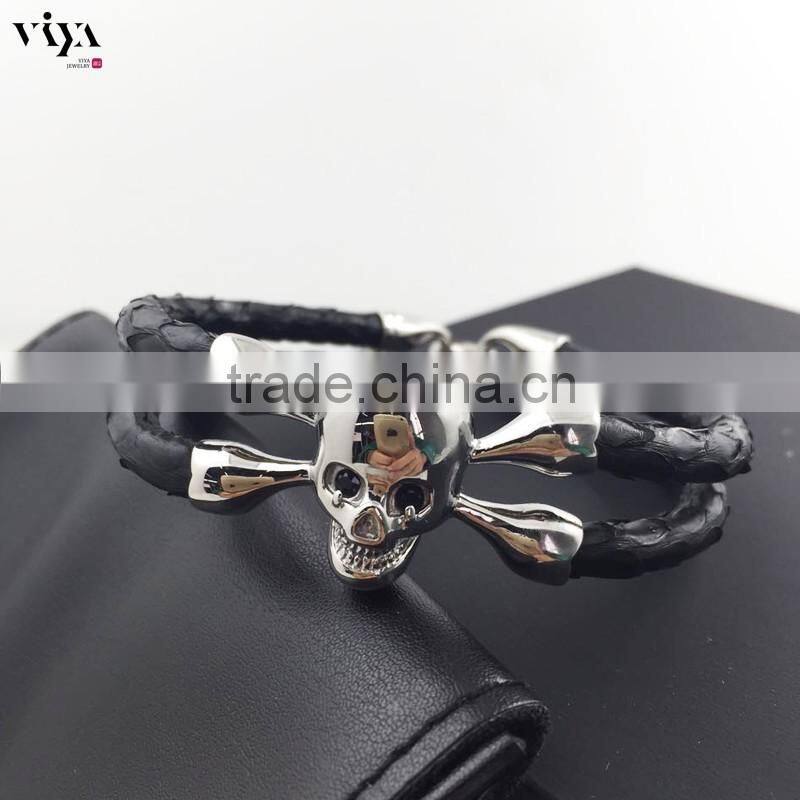 2016 New Design North Skull Clasp, Colorful Diamond Skull Clasp, High Class 316l Stainless Steel Skull Clasp