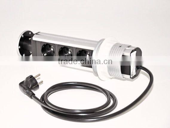 BW-K62 Kitchen/Table Hidden Pop Up Furniture Mounted Socket