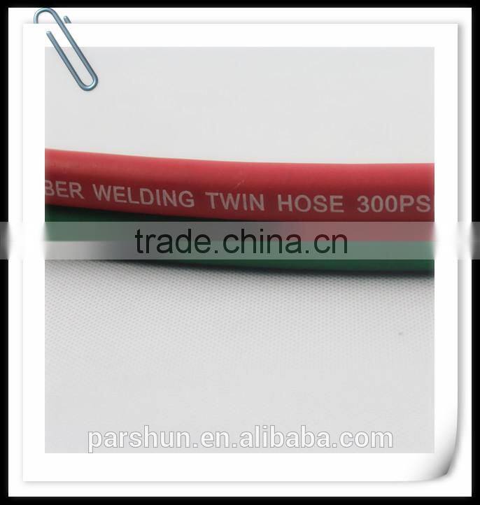 CE certification fiber braid 20 bar SBR + NR rubber twin color welding hose