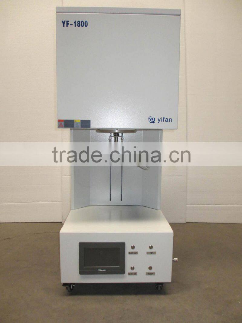 YIFAN touch screen dental zirconia sintering furnace with MoSi2 heaters / dental sintering furnace