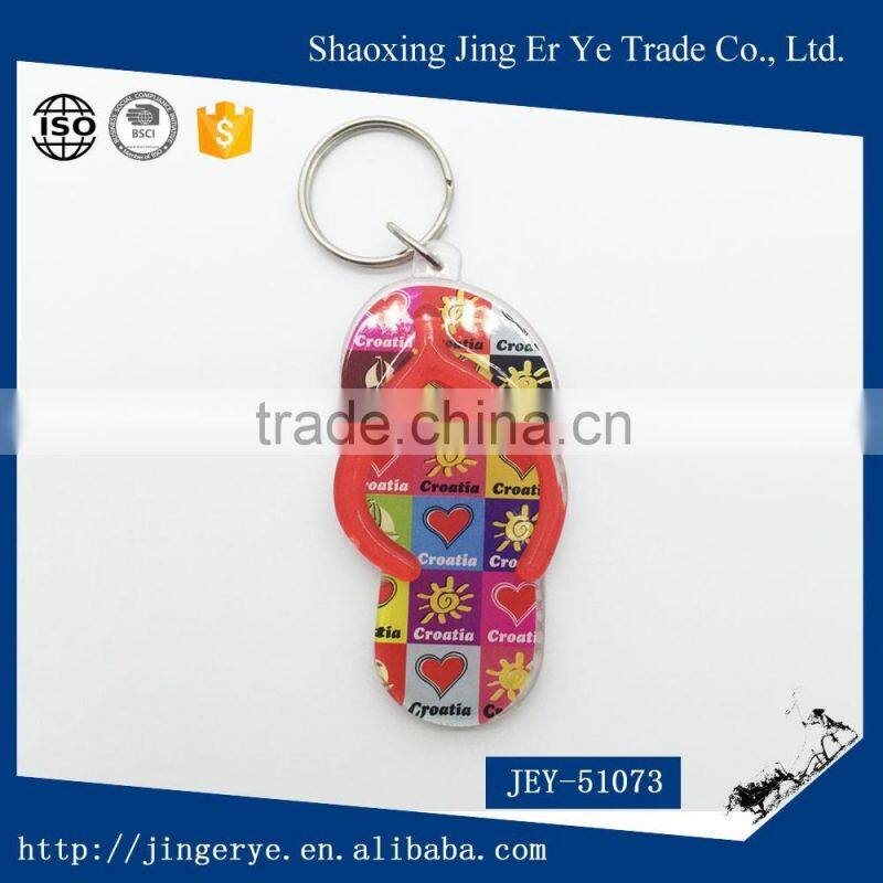 colorful red flip flop Keychain