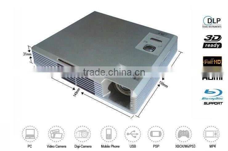 720P 3D Projector Through HDMI Support Full HD 1080P