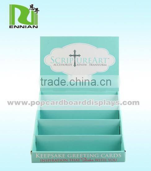Four tiers small cardboard counter display