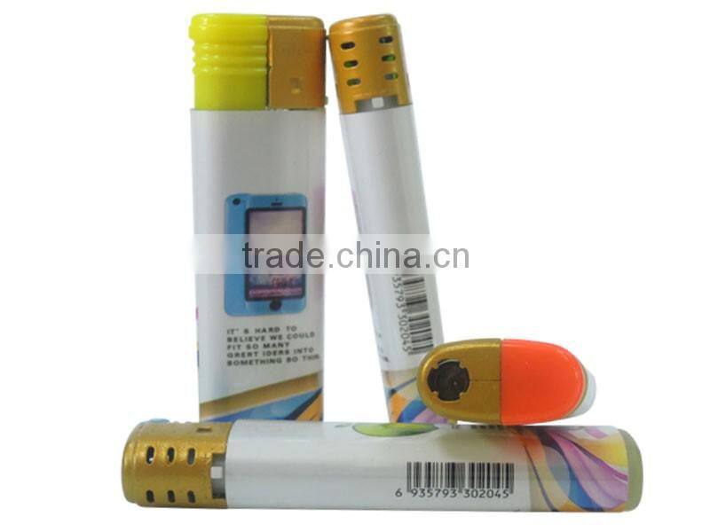 transparent color oil charge electronic windproof cigar lighter