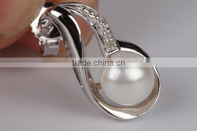 Wholesale new fashion latest style pearl earrings earring backs