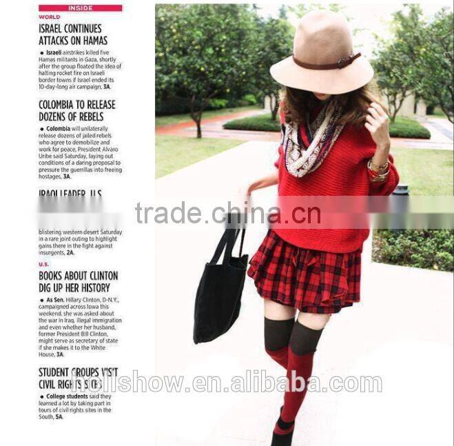 Hot Selling Star Same Style Retro British Ribbon Fixed Women Wool Felt Hat