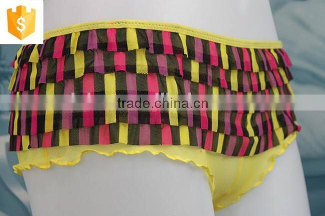 The sexy colourful lines g-string for teen