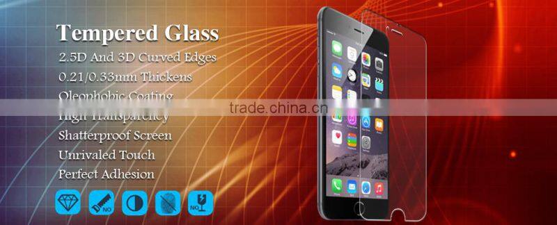 9H high quality shock absorption anti bacteria tempered glass protector