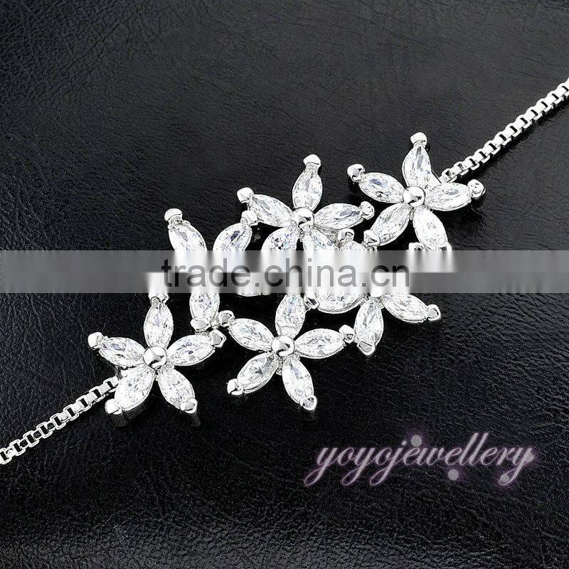 Zircon design stone gold model copper bracelet
