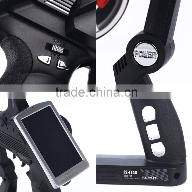 Flysky FS-iT4S 2.4GHz 4 Channels Touch Screen RC Radio IA4B Receiver for RC Drone