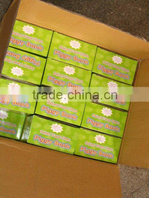 DIY ceramic product cow coin bank saving box