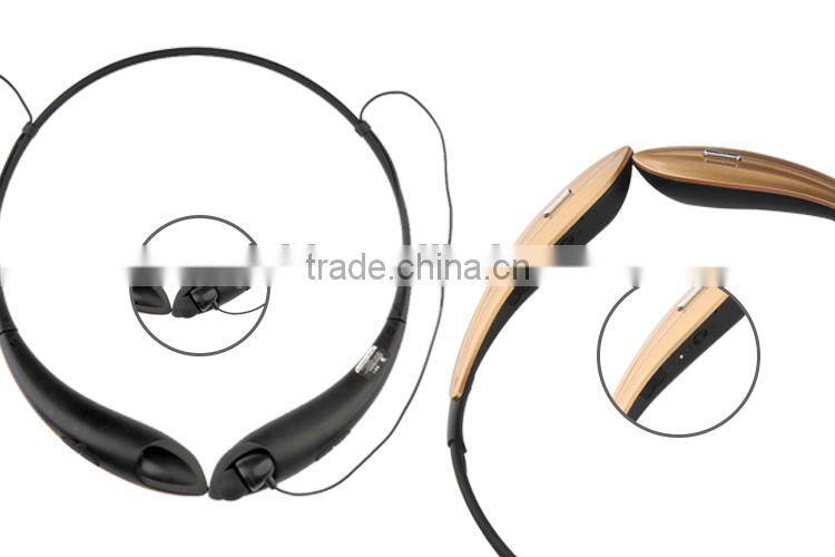 Newest Universal Wireless Bluetooth 4.0 Music Stereo Sports Headset Headphone W/microphone Vibration Neckband Style for iPhone