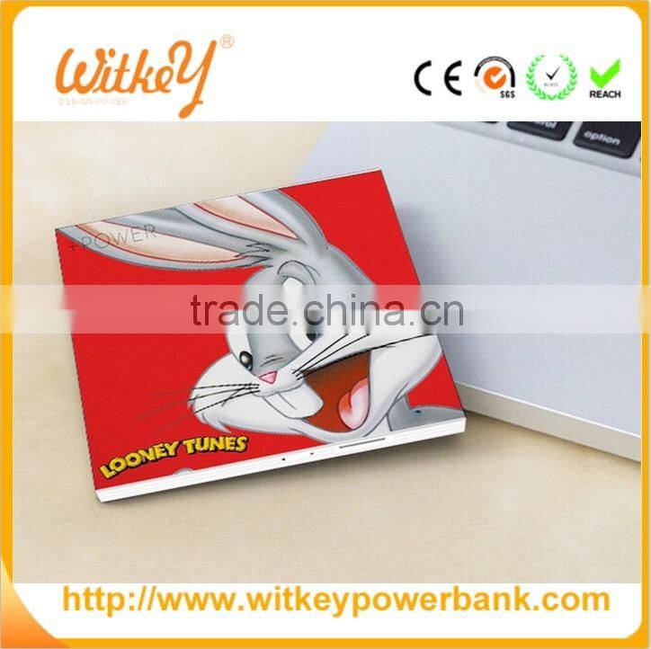 Super slim Aluminum and ABS material mobile power bank 2500mAh