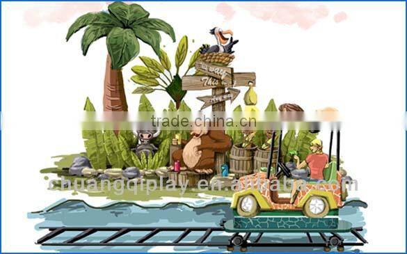 Jungle safari Amusement Rides,children train set