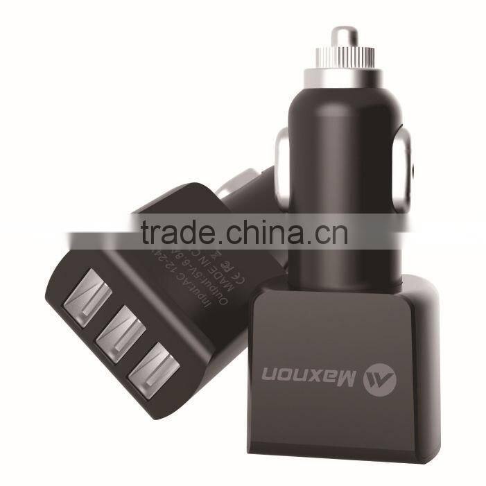 Popular universal 5.5 A 3 port usb car charger for ipad