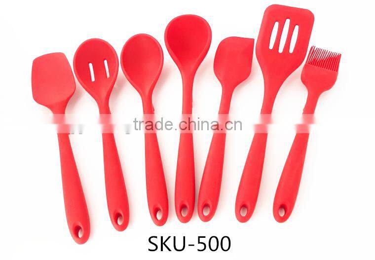 2016 Hot Sale Heat-Resistant Silicone Cooking Utensils Set with stand & silicone kitchen products