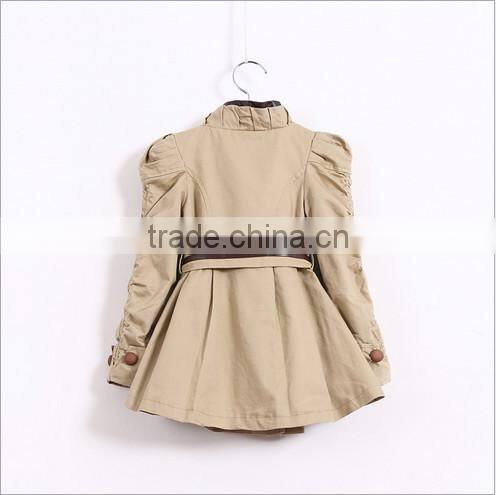 Khaki Fahion Kid Wear Autumn Coat
