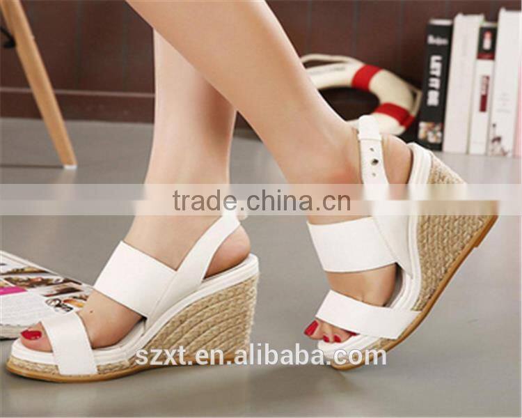 wholesale china women shoes high heels sexy New design women wedge sandals 