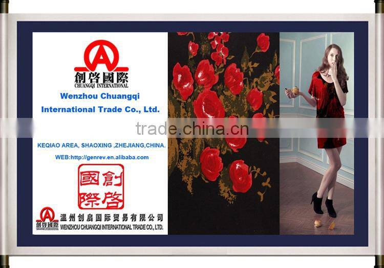 100 cotton fabric printed red roses design fabric textile for shirt