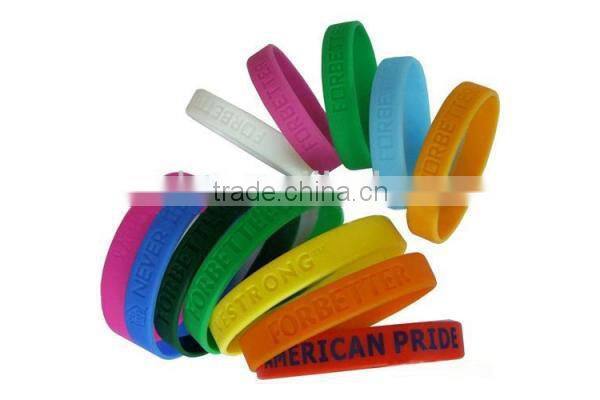 Custom made silicon wristbands