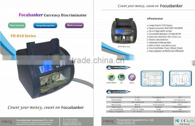 Durable Mixed Bills Counter/Money Counter/Currency Counter with UV,MG/MT,IR Detection for American Dollar (USD)/ U.S Dollar