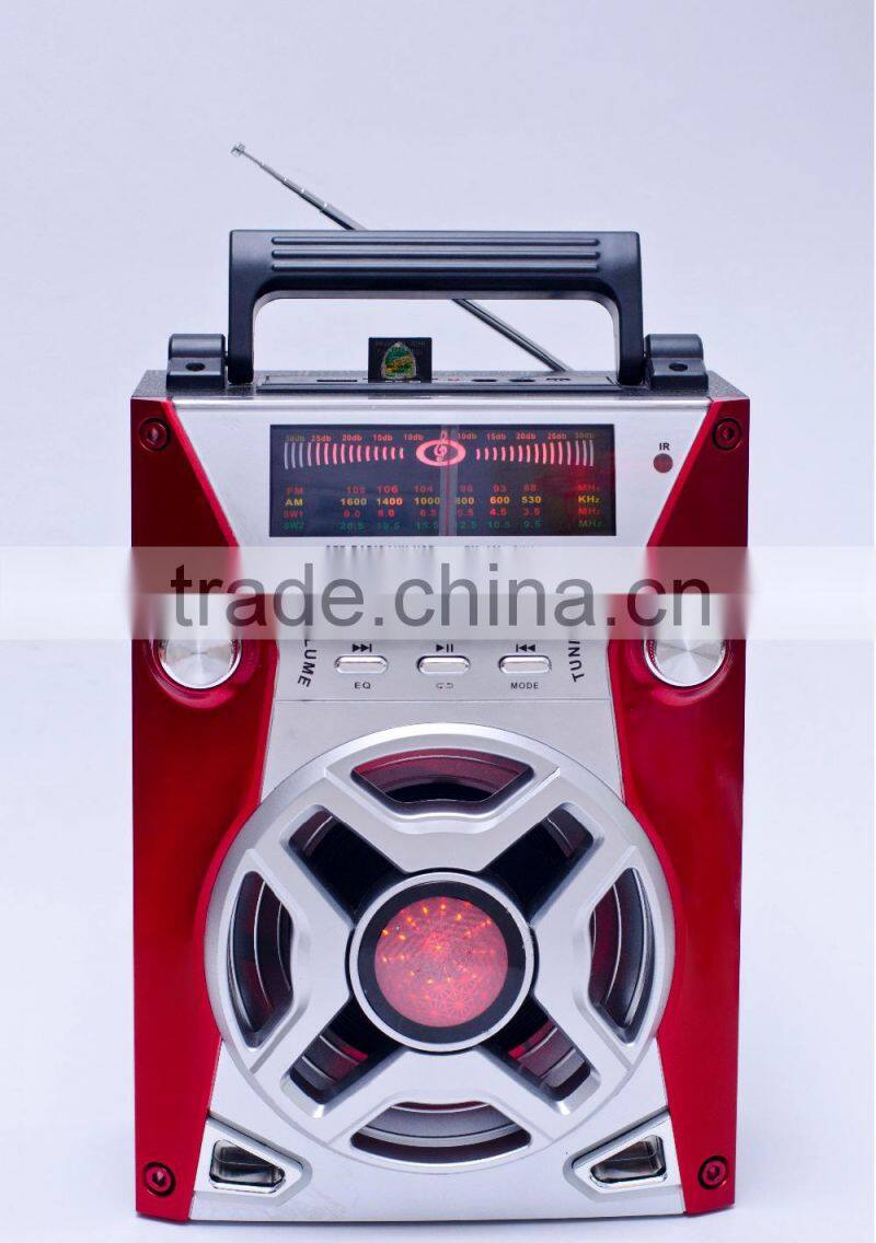 Super Bass Digital Display Portable Stage Karaoke World Receiver Radio