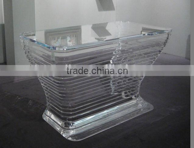 Fashion high end custom acrylic bar table,with colorful light for different colors