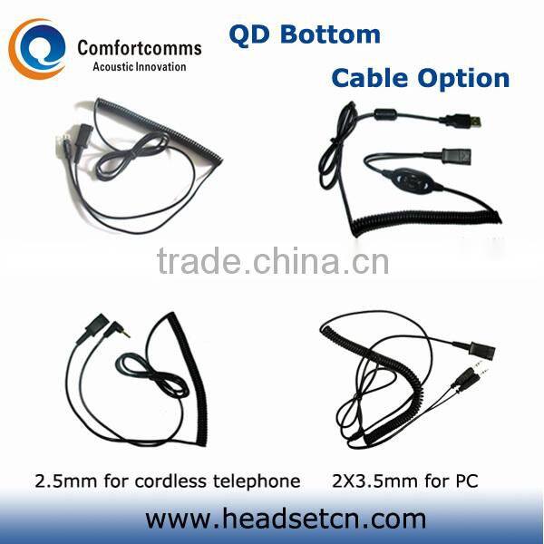 Comfortable call center telephone headset