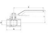 bronze threaded brass ball valve