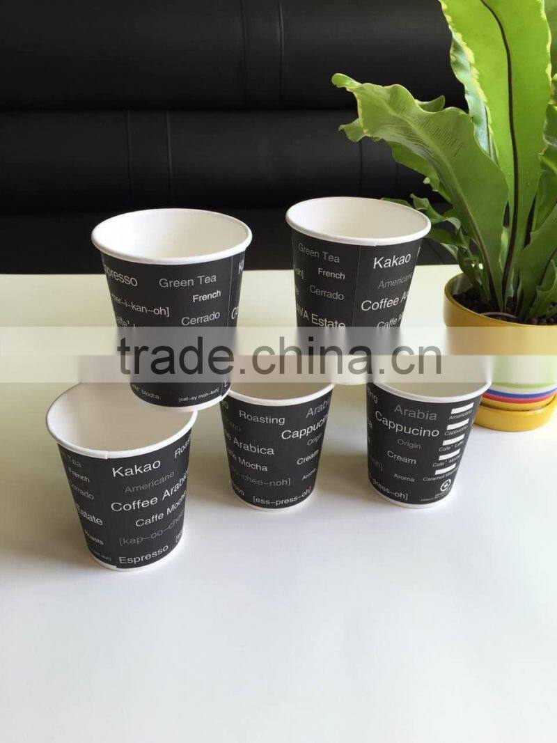 pe coated water resistance custom Single Wall Disposable Paper Cup for Cold Drink