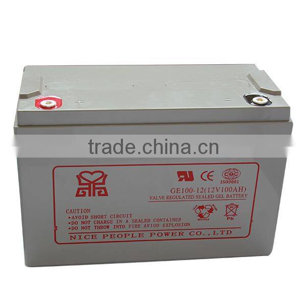 solar panel battery 12V100AH