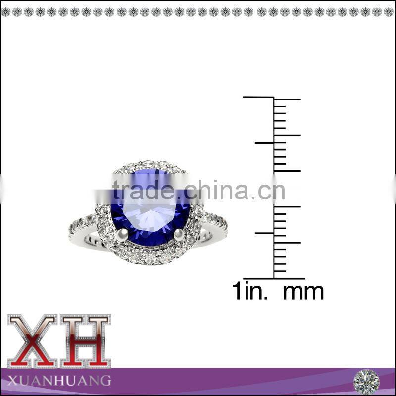 Silver Ring Earrings Necklace Purple Bridal Stone Jewelry Sets Purple Jewelry Set