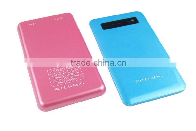 Ultra Slim Design Portable Power Bank/High Capacity Metal Power Bank/Mobile Charger