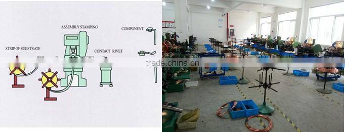 supply silver bimetal relay's rivet