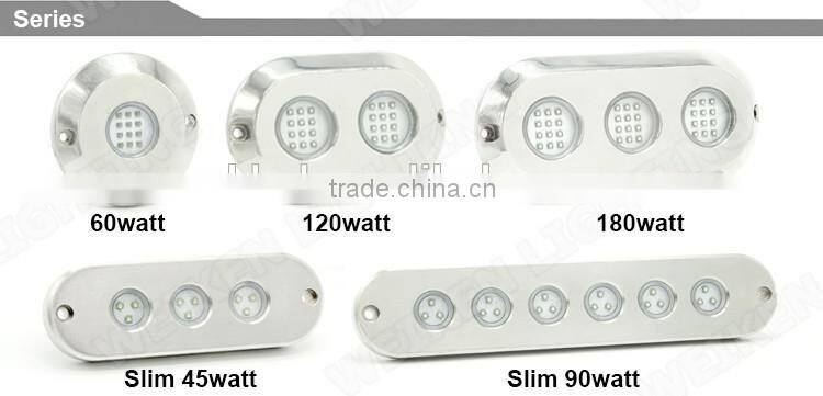 Marine 12v DC Led Light/ Crees Led Boat Light 12v for Marine Swimming Pool Lighting Green