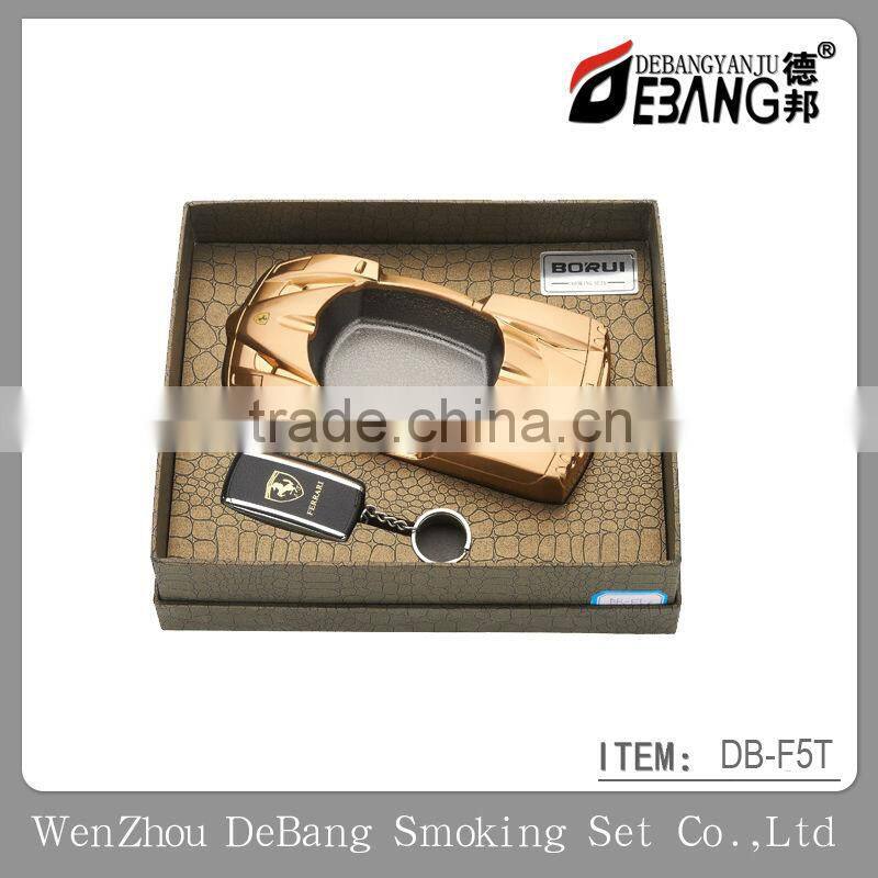 Ferrari shape Ashtray and lighter smoking gift sets