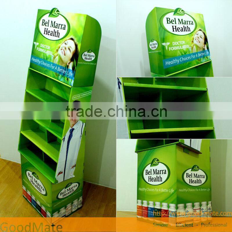 Cardboard department store display rack Liquid Display Counter