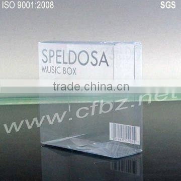 PVC clear plastic packing music box